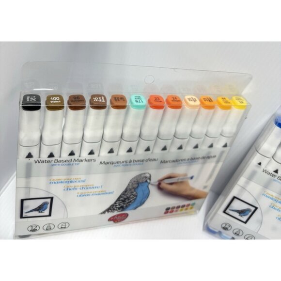 3 Packs Double Tip Water-Based Markers 12 Colors Each Art Craft Drawing - Picture 7 of 7